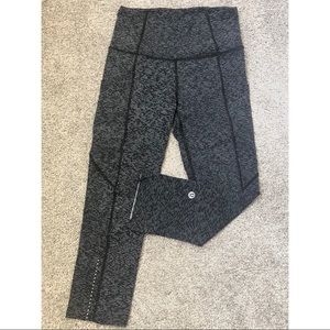RARE Lululemon Fast Free Crop II 19” Sz 2